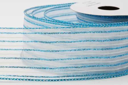 Striped Wired Ribbon_KF6575GT-12_Blue